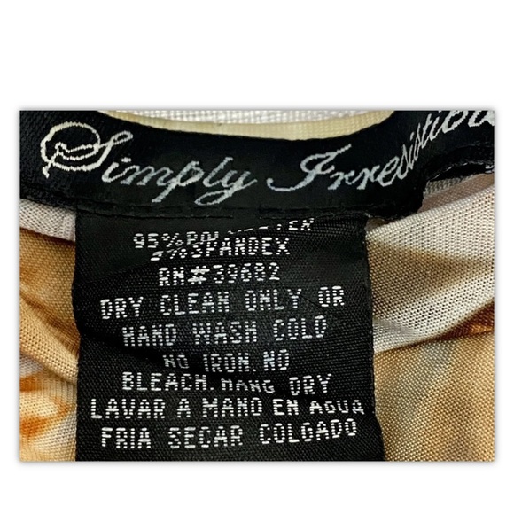 Simply Irresistible Floral Blouse Pleated 2XL Multicolor Elastic Waist Ruffled - Picture 10 of 12